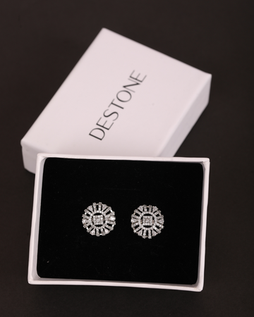 DIAMOND TAPESTRY STUDS