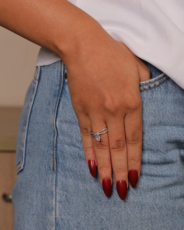 LAYERED DIAMOND HALO RING