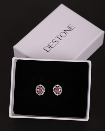 SOFT ROMANCE OVAL DIAMOND STUDS