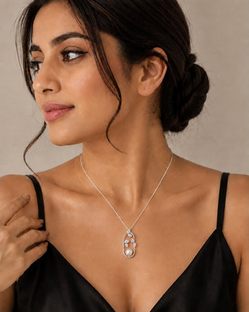 Aurelia Pearl – 925 Sterling Silver Pearl Pendant Necklace
