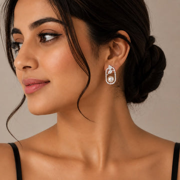 Pearl drop earrings