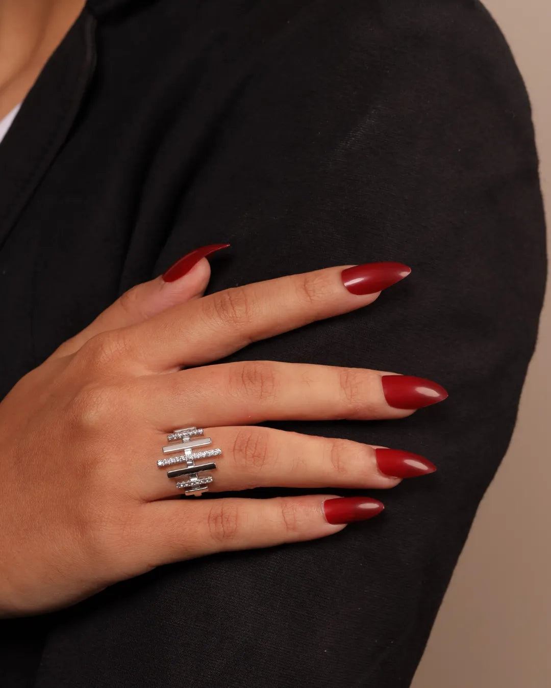 DIAMOND CHANNEL RING