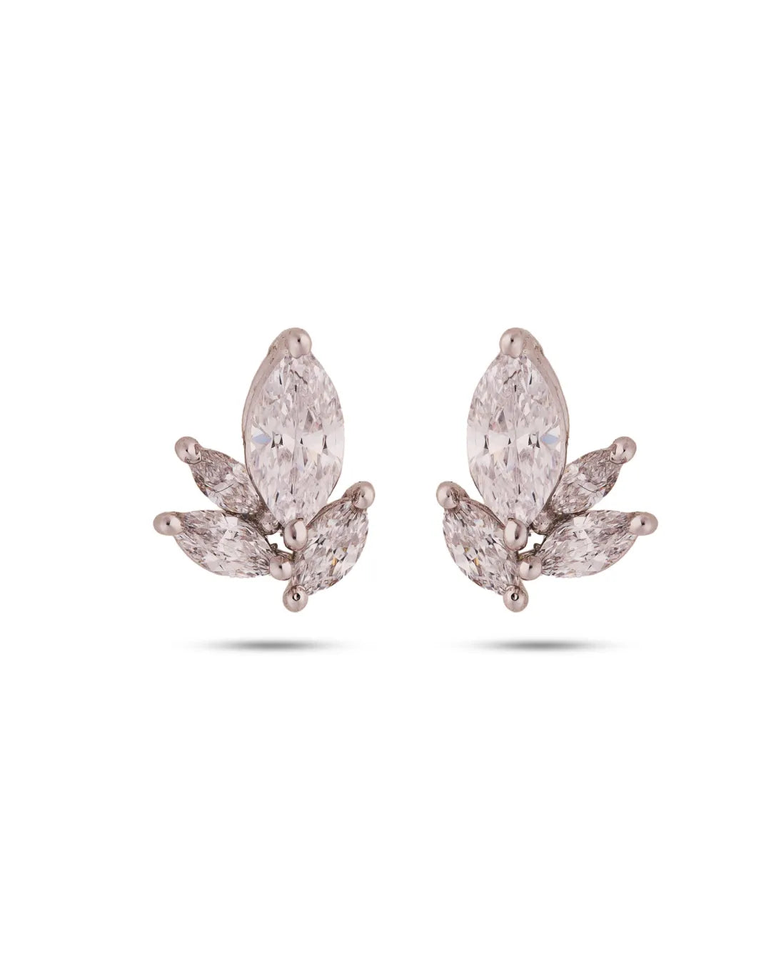 PETAL SOLITAIRE EARRINGS