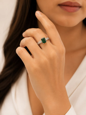 SAPPHIRE LUXE HALO RING